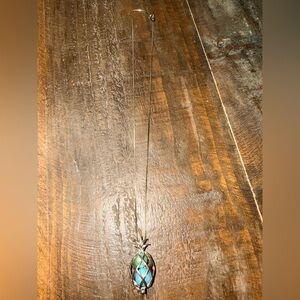 Silver Pineapple Pendant Necklace